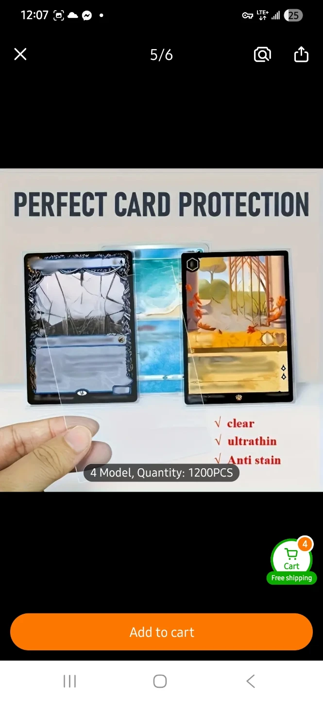 NEW 100 Standard Card Sleeves Package - photo 2