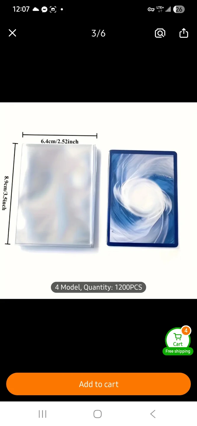 NEW 100 Standard Card Sleeves Package - photo 3