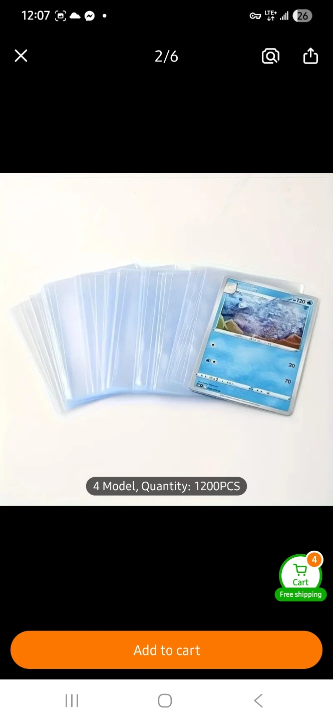 NEW 100 Standard Card Sleeves Package - photo 4