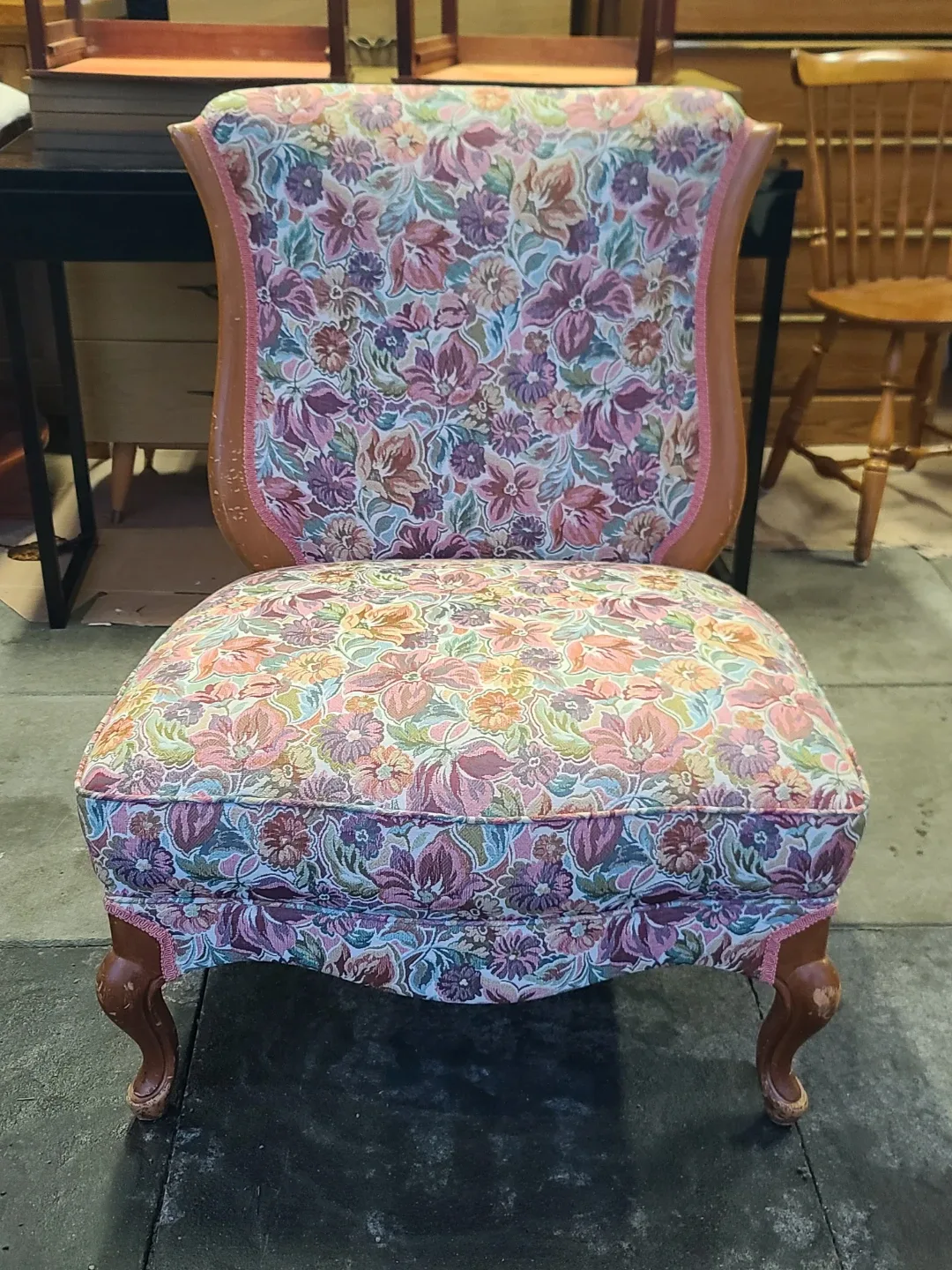 Floral Accent Chair
