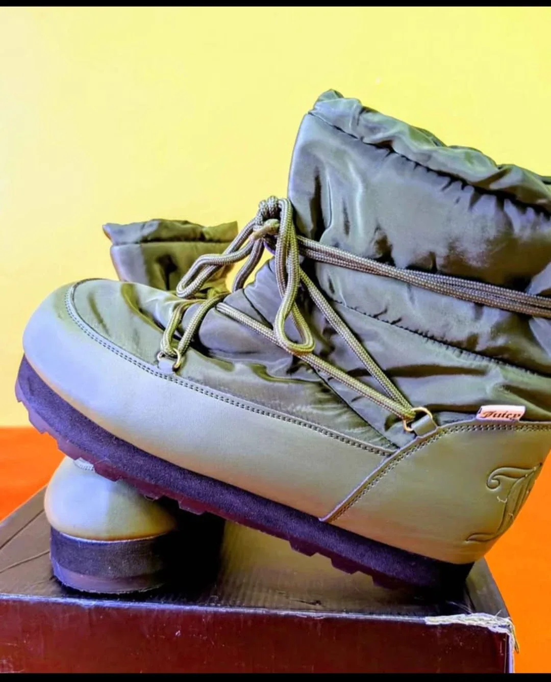 Juicy Couture Winter Boots - Size 7 - Olive Green  #Cleanout image indicator(2)