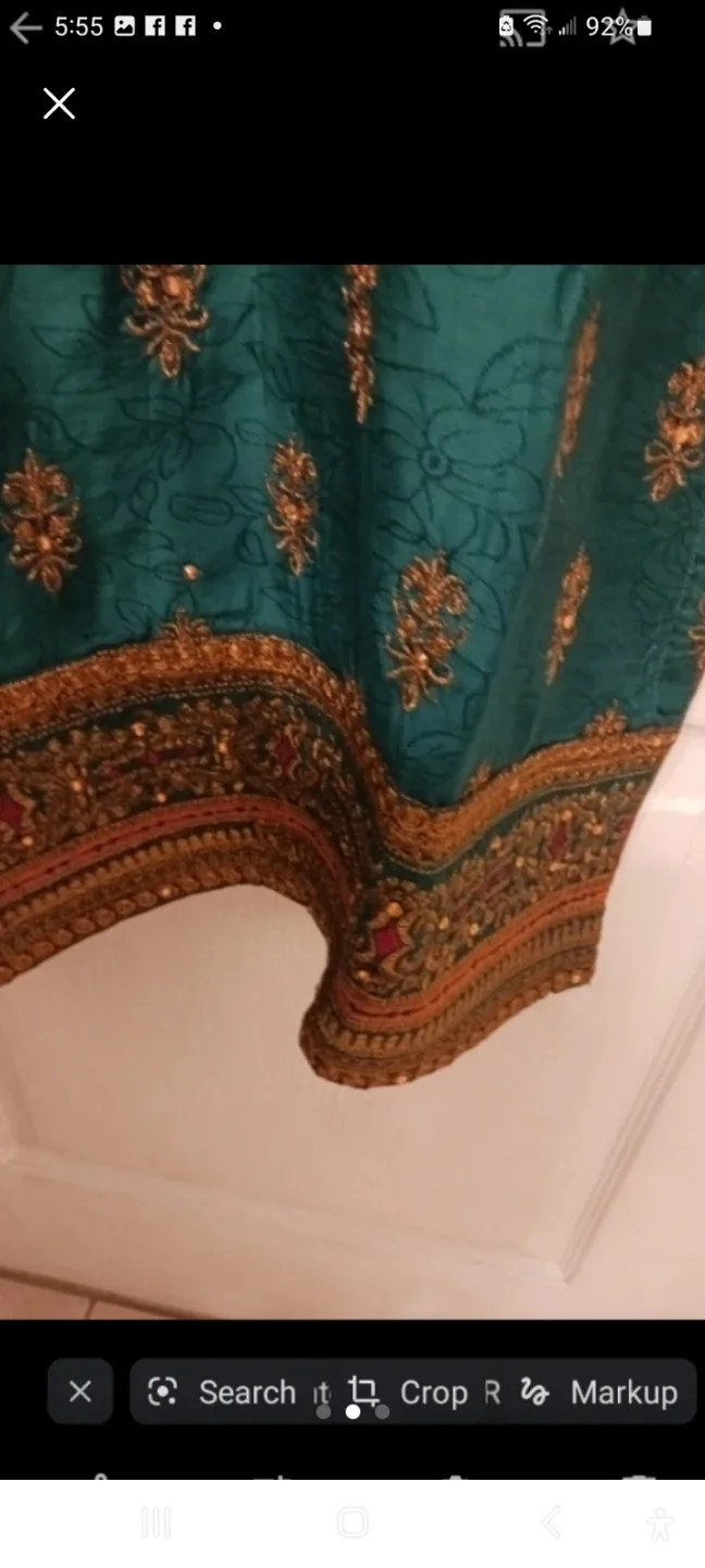 Green Embroidered Shalwar Kameez image indicator(2)