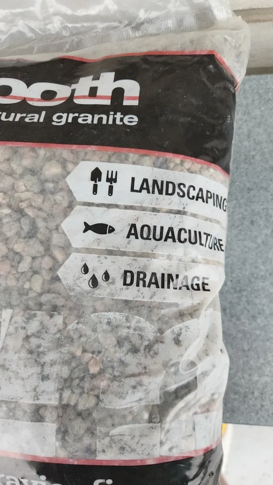 1/4" pea gravel 10lb bag BNIP #cleanout image indicator(2)