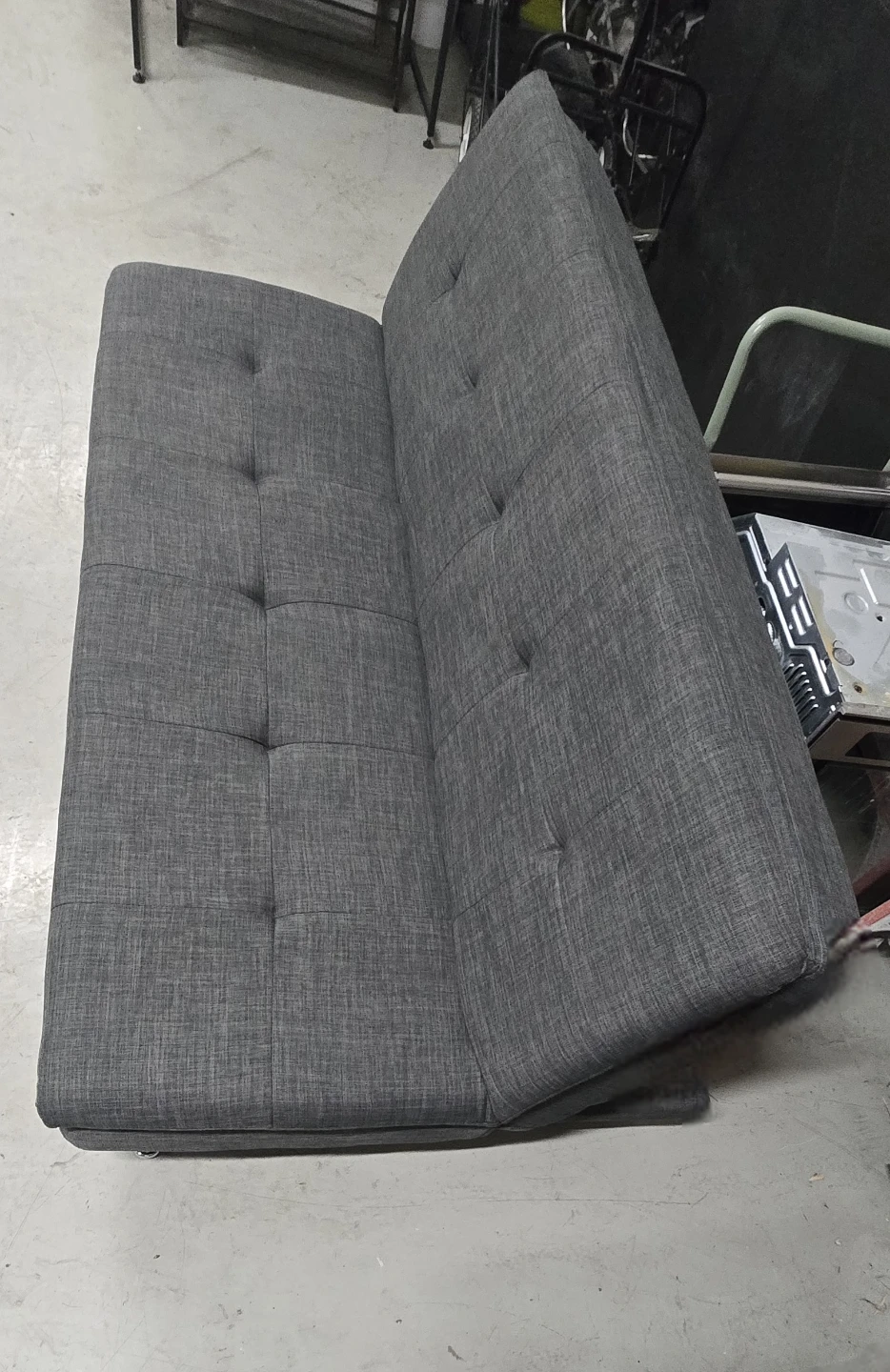 Grey Futon Sofa Bed - photo 2