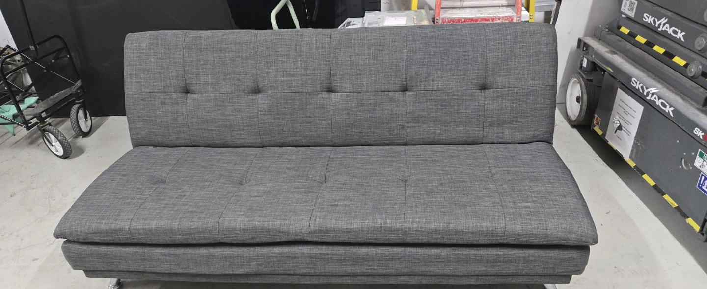 Grey Futon Sofa Bed - photo 4