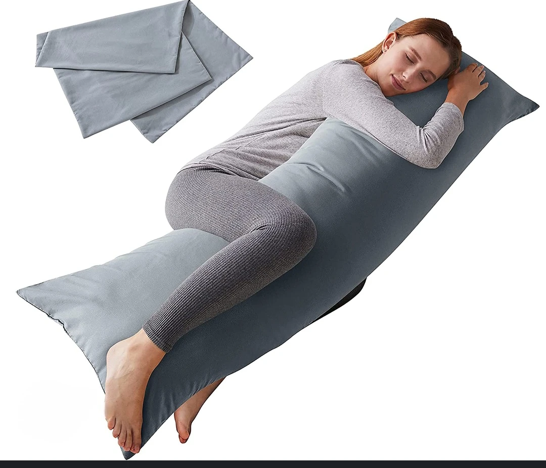 Grey Body Pillow, 20x54