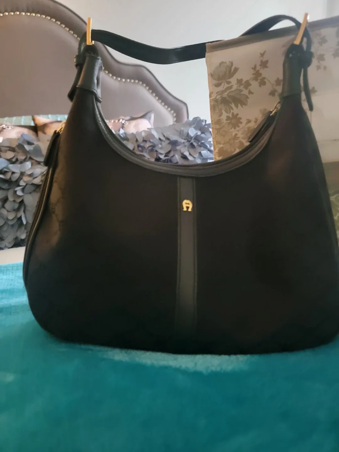 Etienne Aigner Black Shoulder Bag