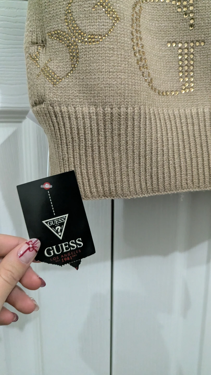 Guess Beige Knit Scarf (still with tag, never worn) - photo 2