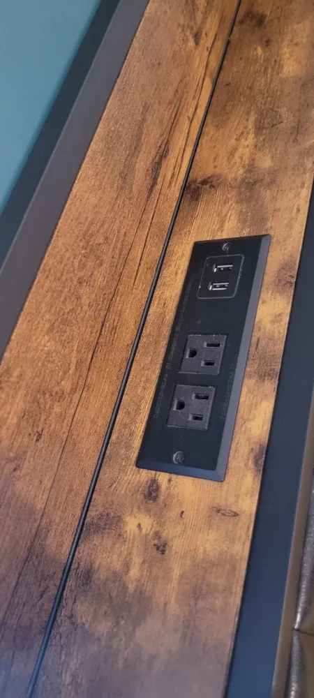 Queen Size Bed Frame with USB Ports image indicator(4)