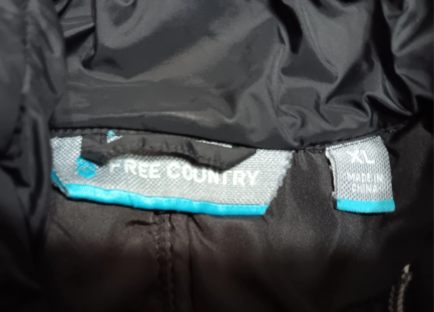 Free Country brand  Black Puffer Jacket - XL women's - photo 3