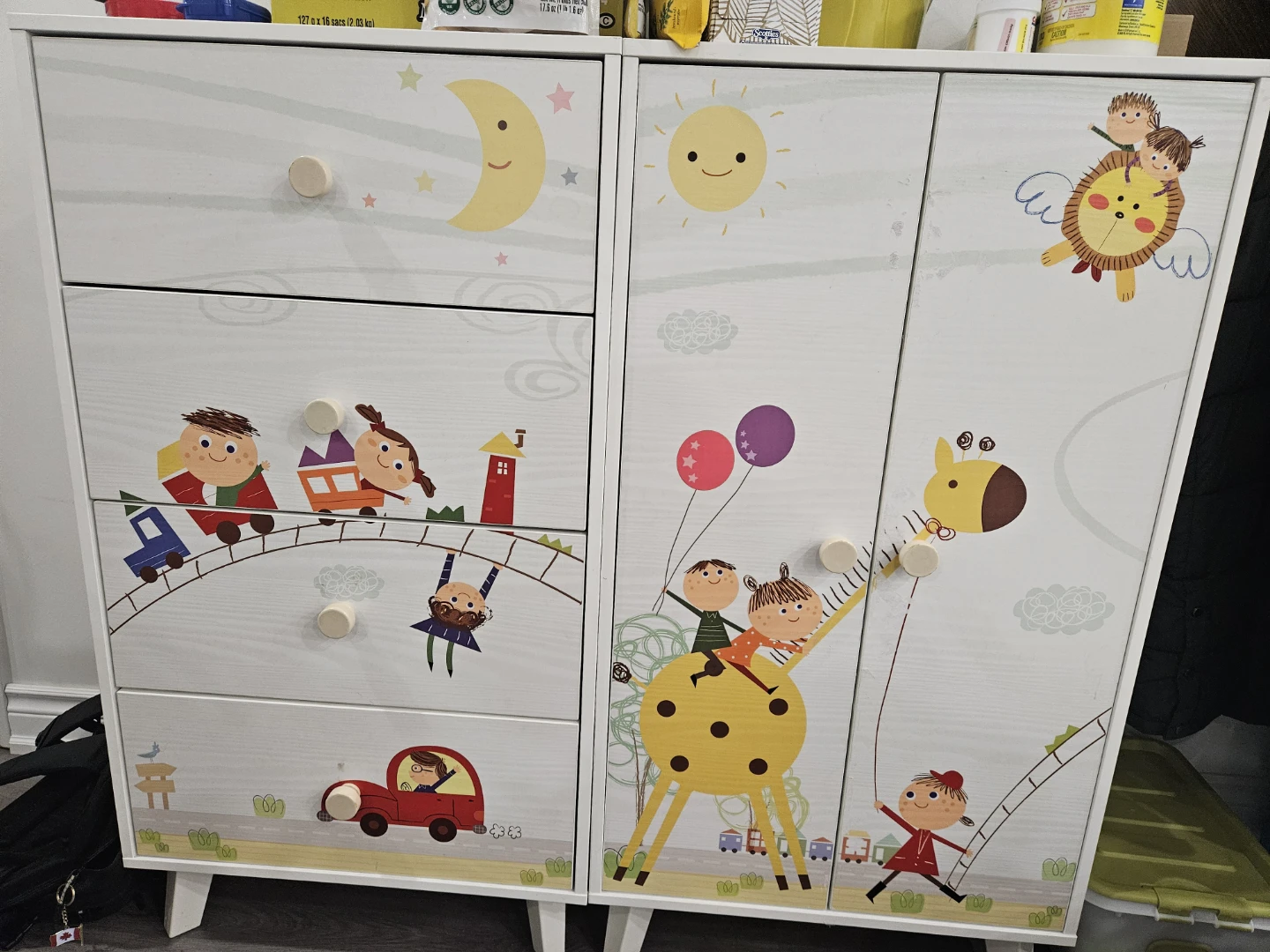 Kids Wardrobe & Dresser Combo