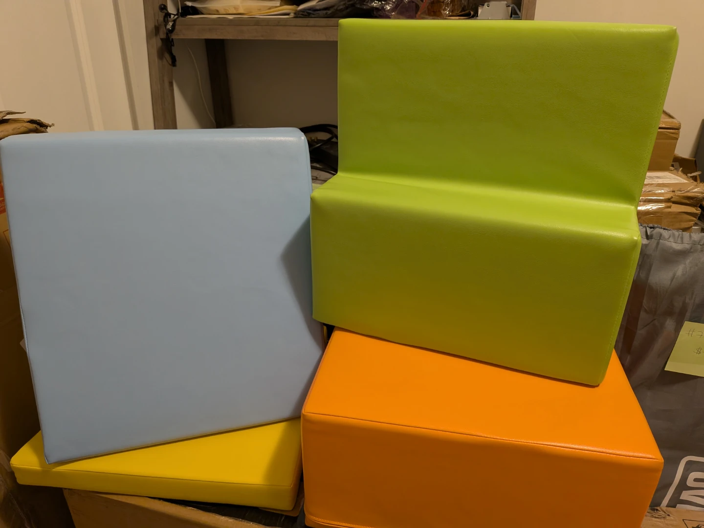 Toddler climbing foam blocks