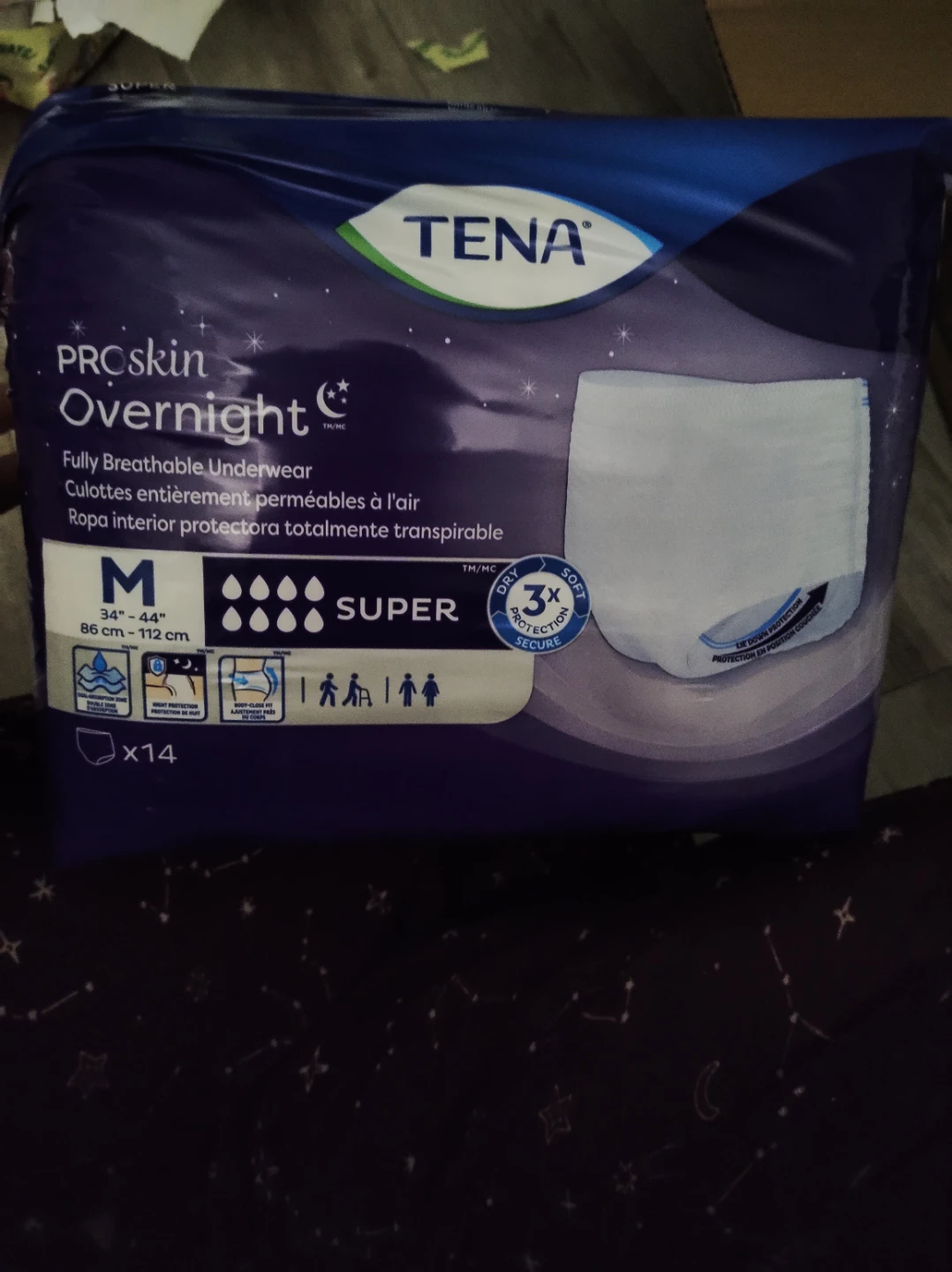 TENA ProSkin Overnight Underwear - Size M