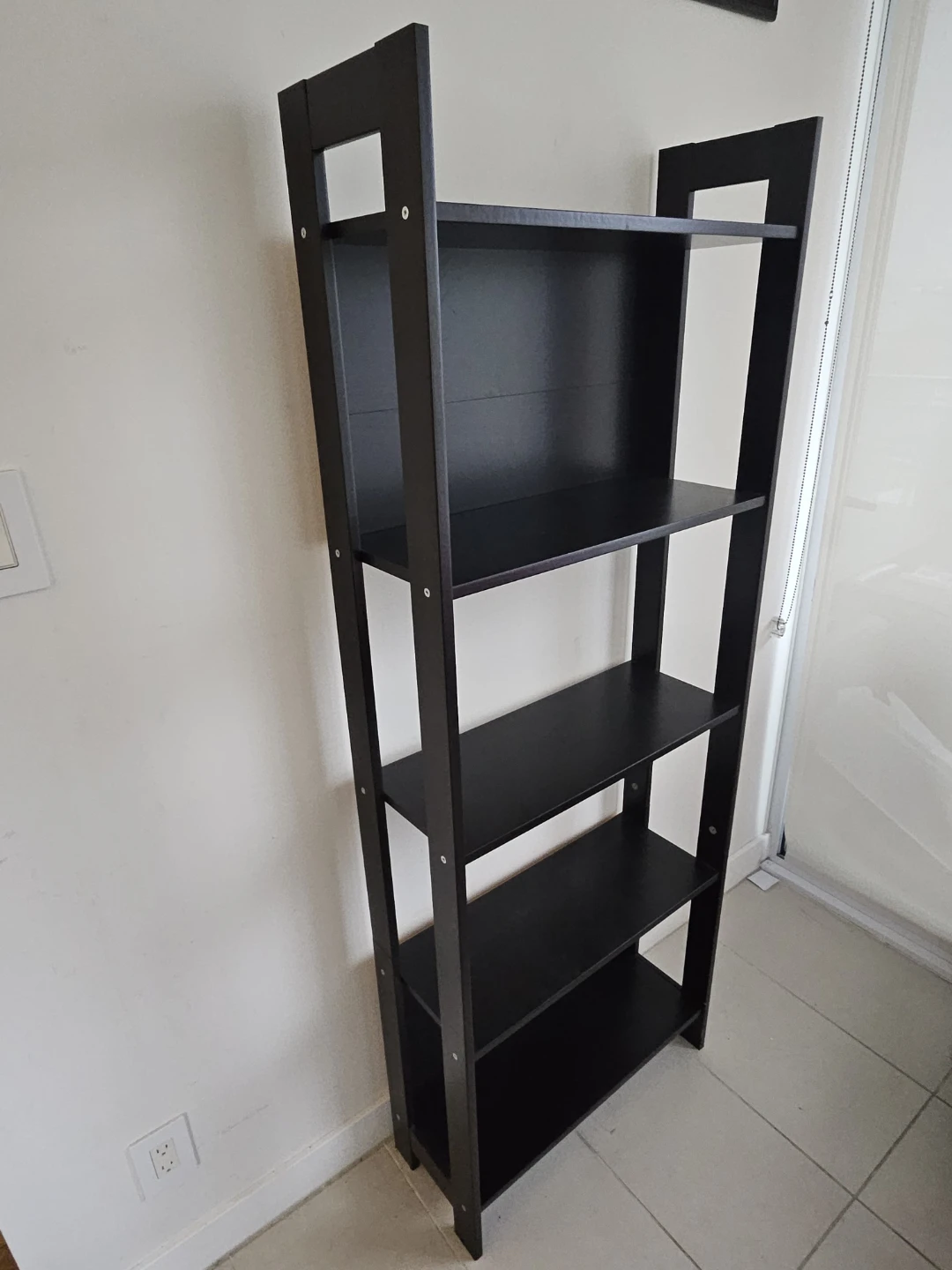 Black Ladder Shelf - 5 Tier Bookshelf - photo 3
