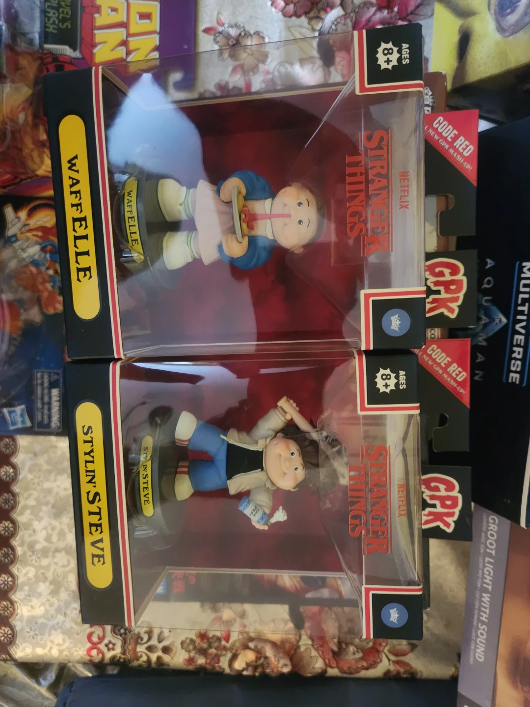 Stranger Things GPK Waffelle & Stylin' Steve Figures toys