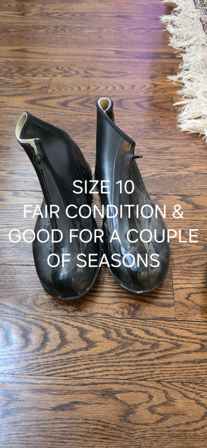 Black Shoe Covers - Size 10 & 8/8.5