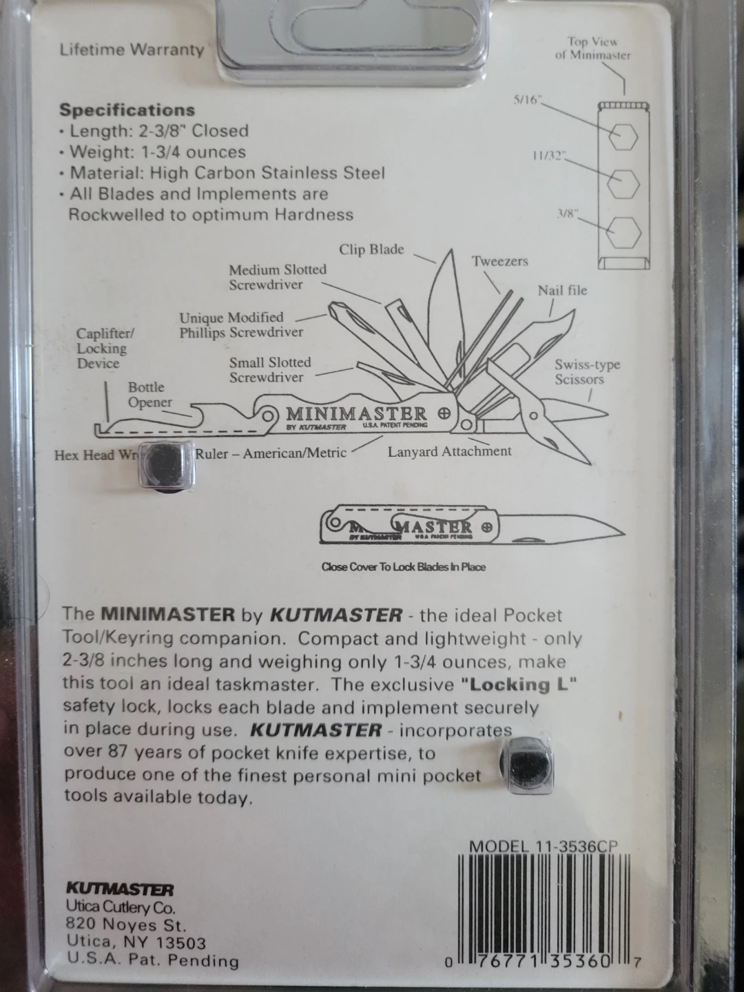 Kutmaster Minimaster 16 Function Pocket Tool - photo 2