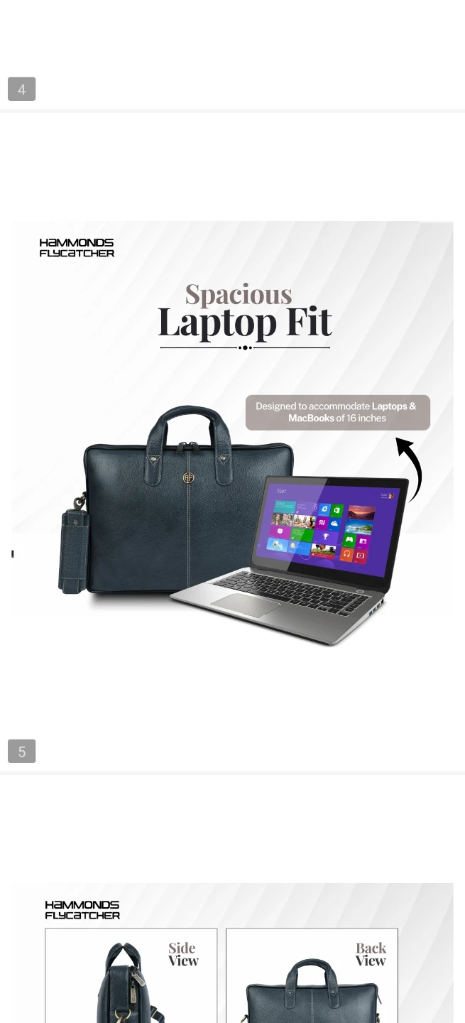 Hammonds Flycatcher Leather Laptop Bag - photo 2