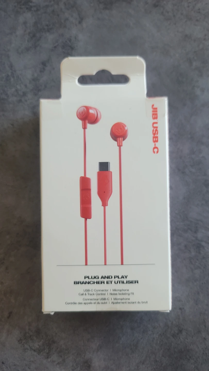 New Skullcandy Jib USB-C Earbuds - Red - photo 2