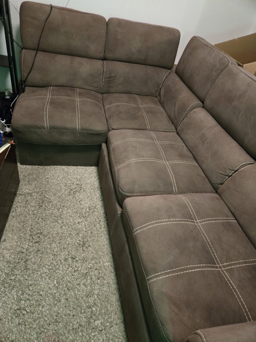 Brown Sectional Sofa - photo 5