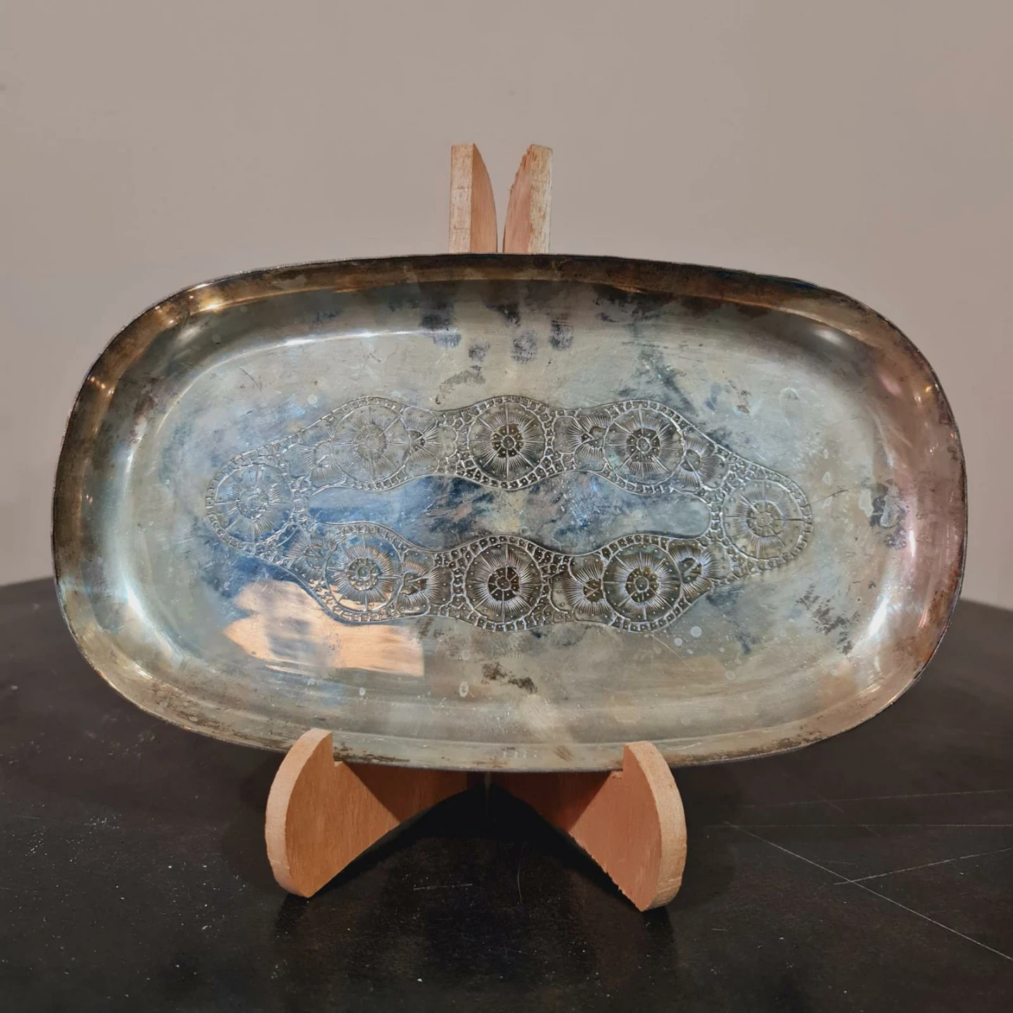 Vintage Silver Plated Serving Tray