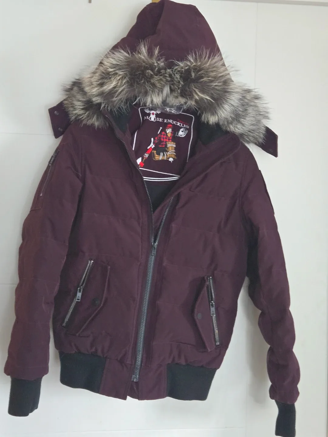 Moose Knuckles Down Bomber Jacket - Size S freshly dry cleaned image indicator(8)