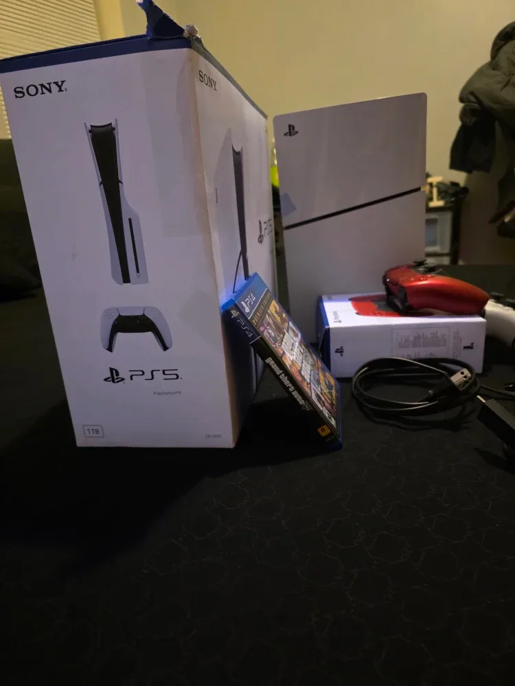 Sony Playstation 5 (PS5) with Accessories and Game