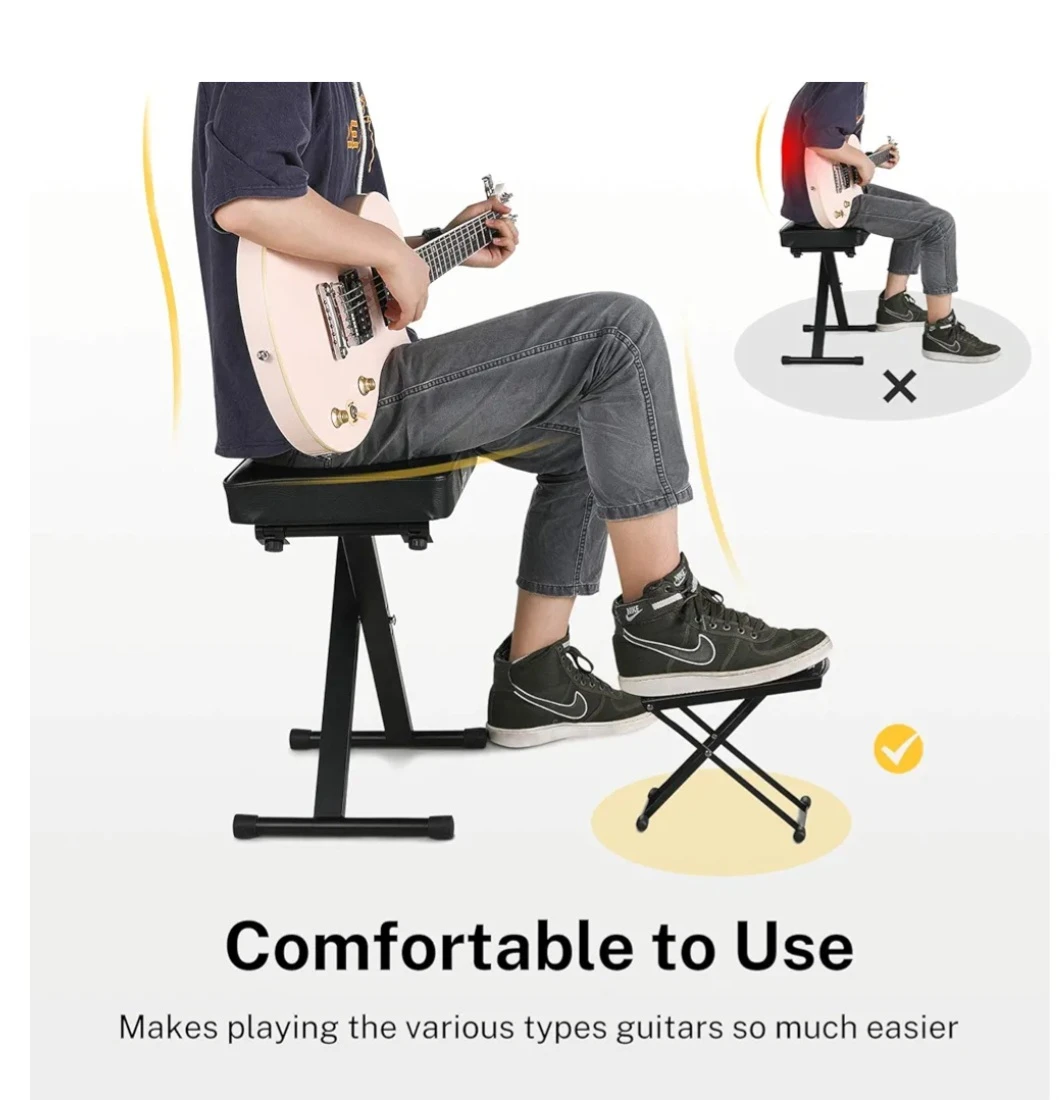 Donner Guitar Footstools Height Adjustable Guitar Foot Rest - photo 2