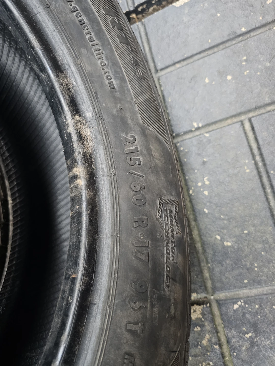 2X215/60/R17 general altimax all season tires only pair