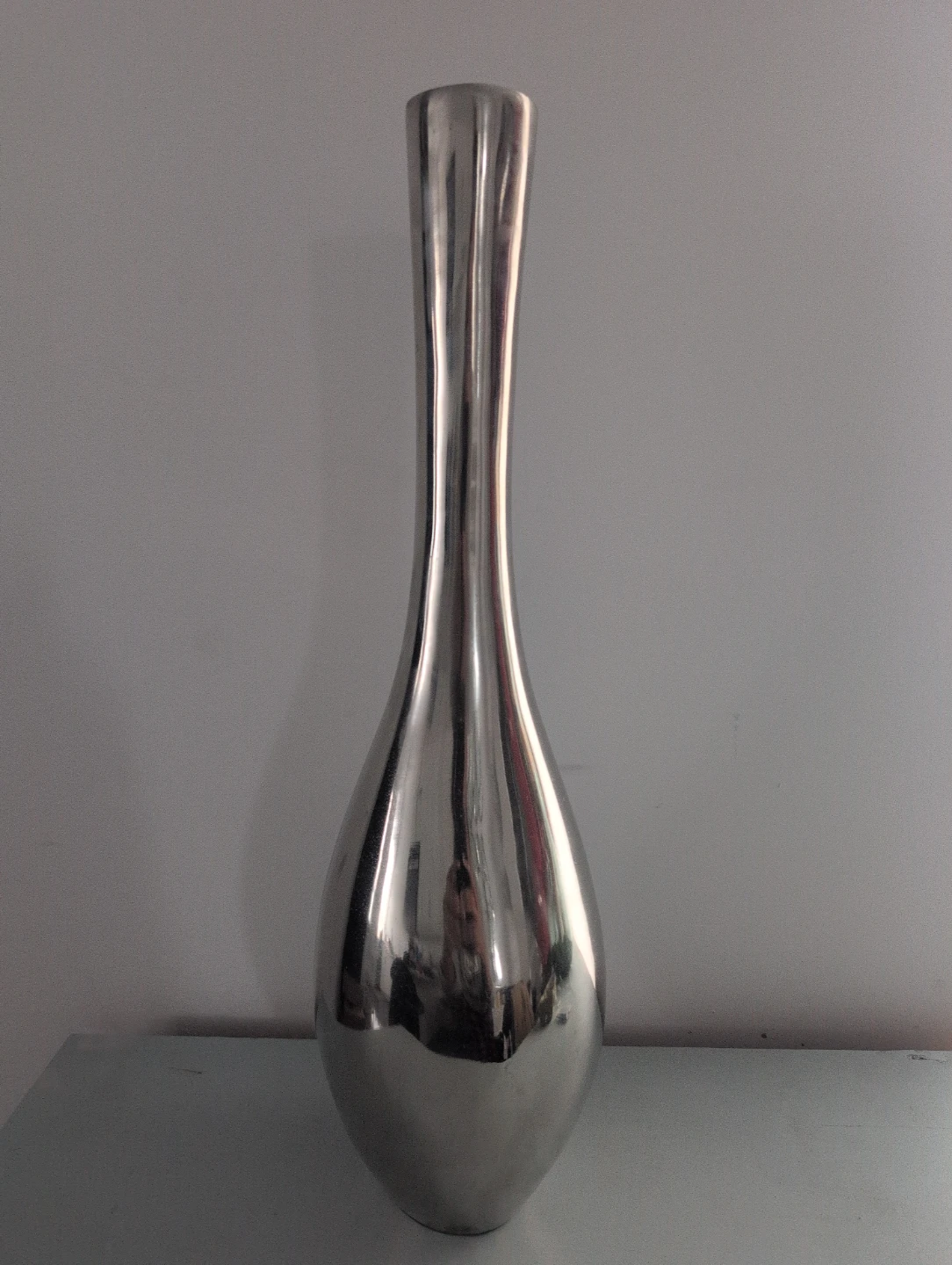 Silver Metal Vase