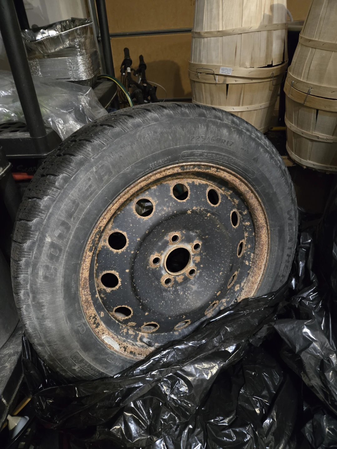 Cooper 225/65R17 winter Tire & Rim set of 4 - photo 5