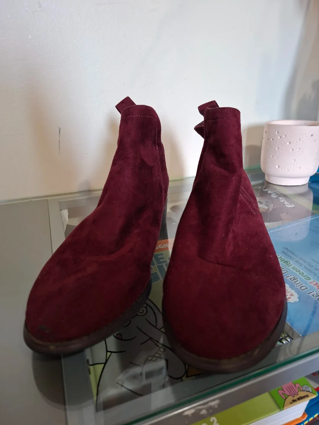 Raphael Burgundy Ankle Boots - Size 9 image indicator(3)