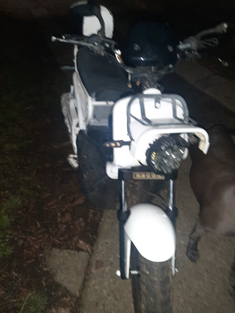 White Electric Scooter