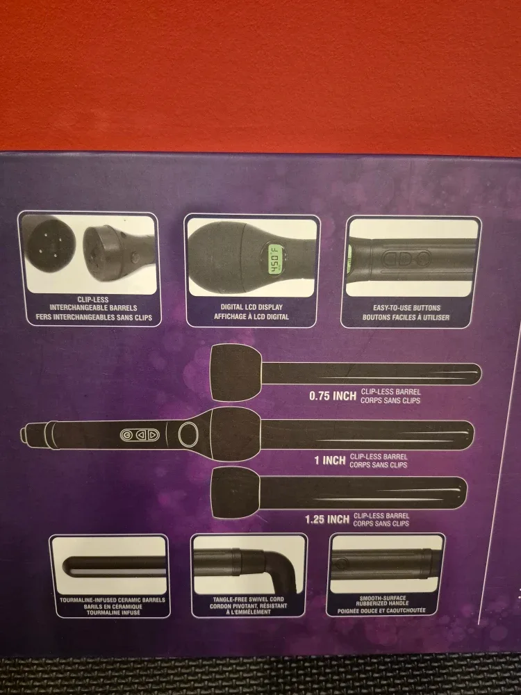 GS O Curl Trio 3-in-1 Curling Iron Wand image indicator(3)