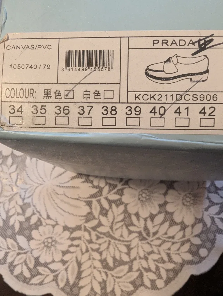 Prada Black Leather Loafers, Size Unknown image indicator(6)