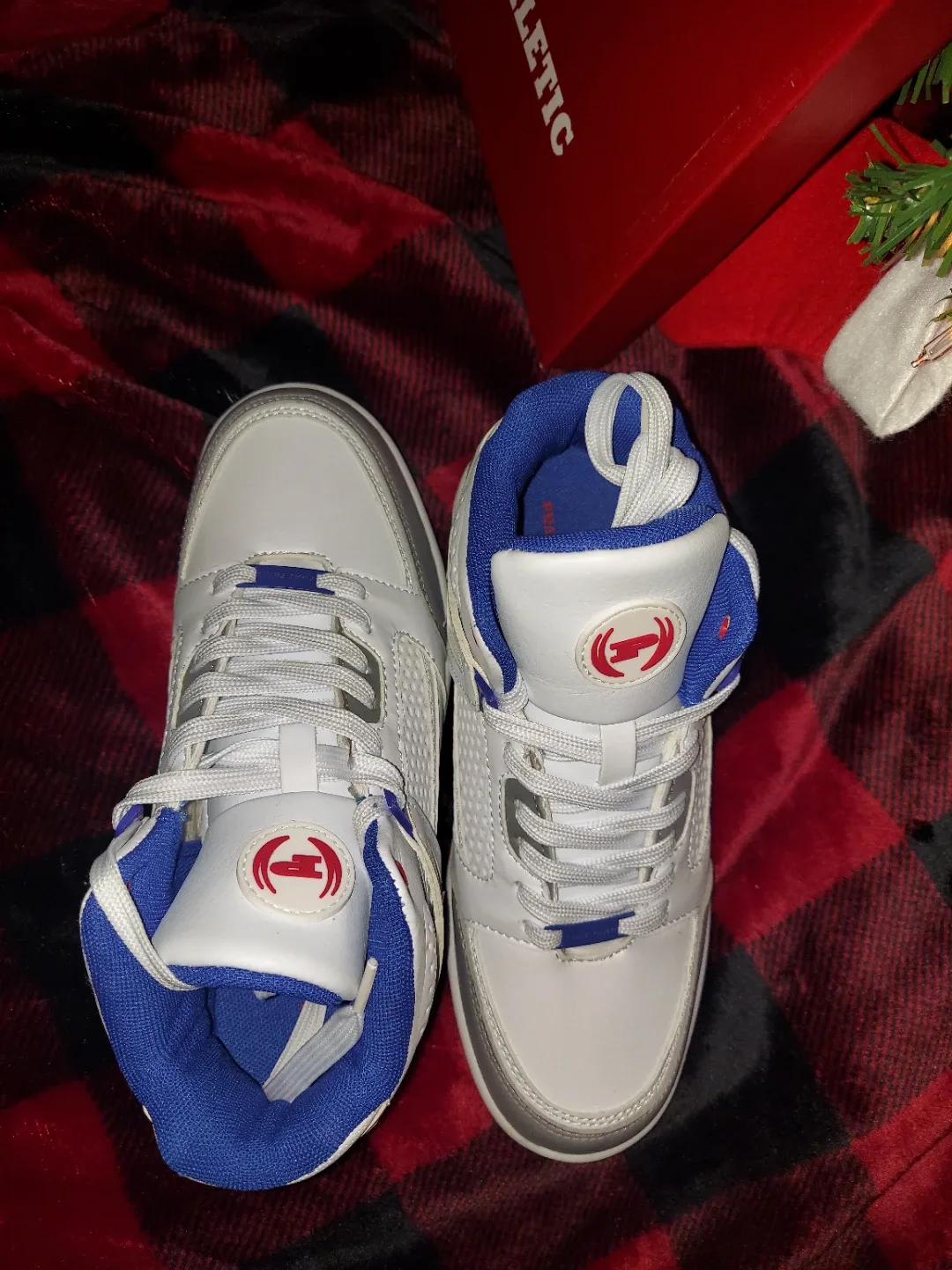 Phat Athletic White/Blue High Top Sneakers image indicator(3)