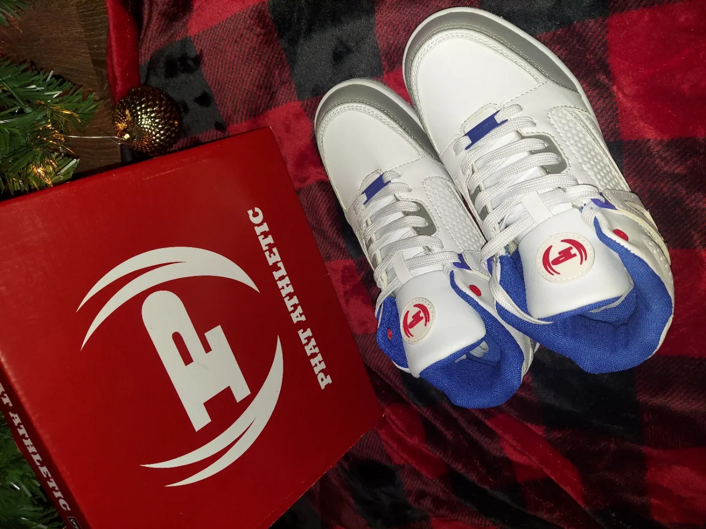 Phat Athletic White/Blue High Top Sneakers image indicator(5)