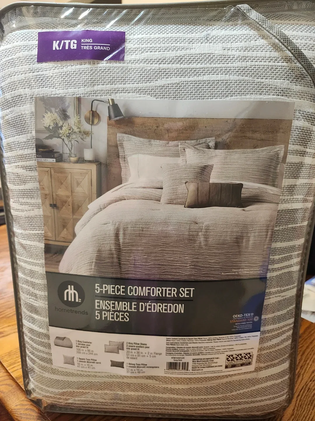 Homtrends 5-Piece King Comforter Set - New!