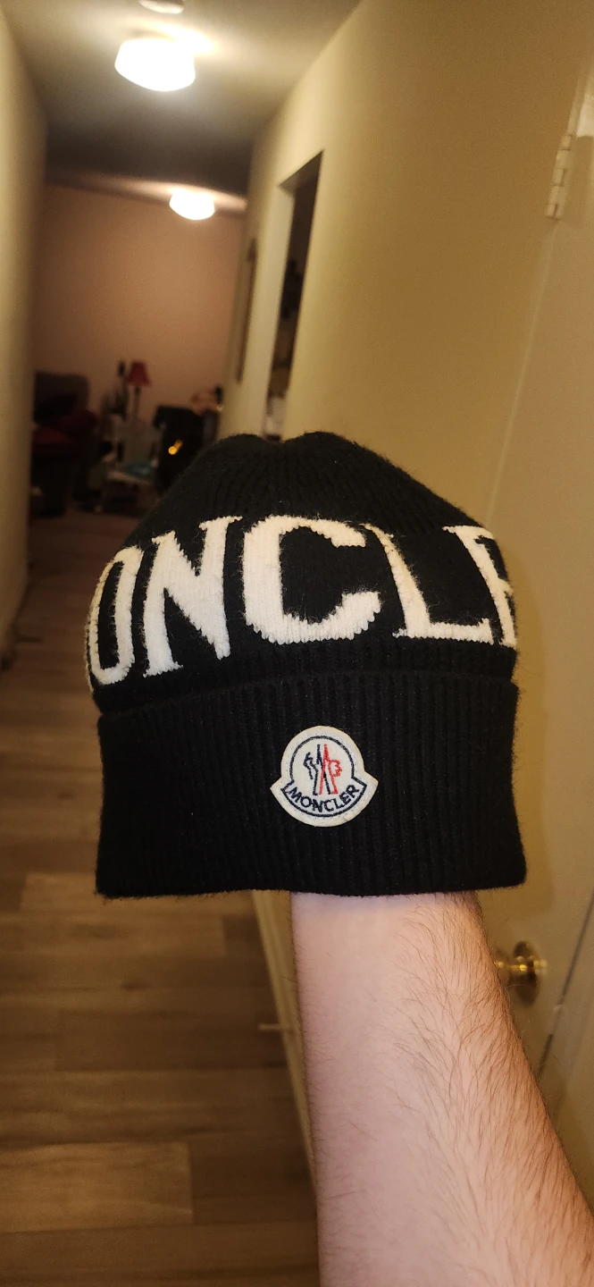 Moncler Black Beanie