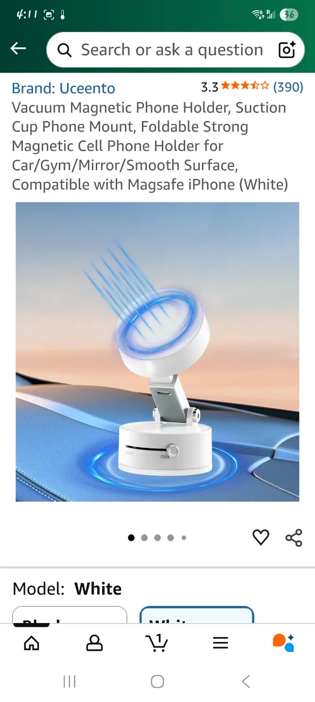 Magnetic Phone Holder - Car/Gym/Mirror