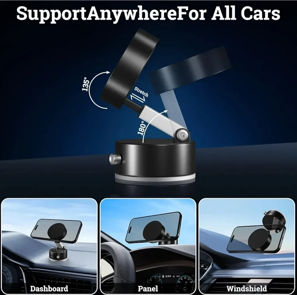 Magnetic Phone Holder - Car/Gym/Mirror image indicator(2)