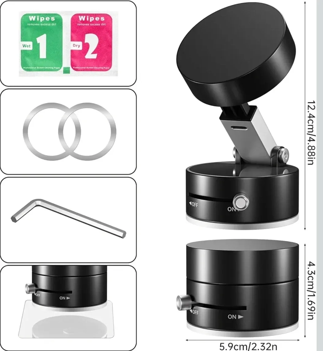 Magnetic Phone Holder - Car/Gym/Mirror image indicator(4)