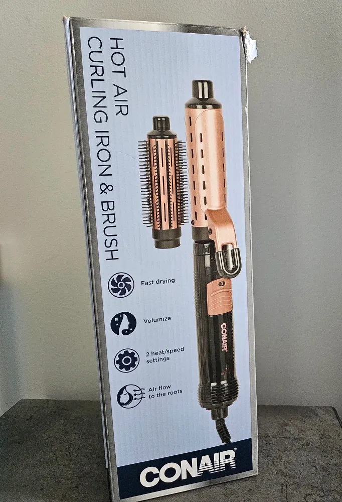 Conair Volumise Hot Air Curling Iron & Brush image indicator(2)