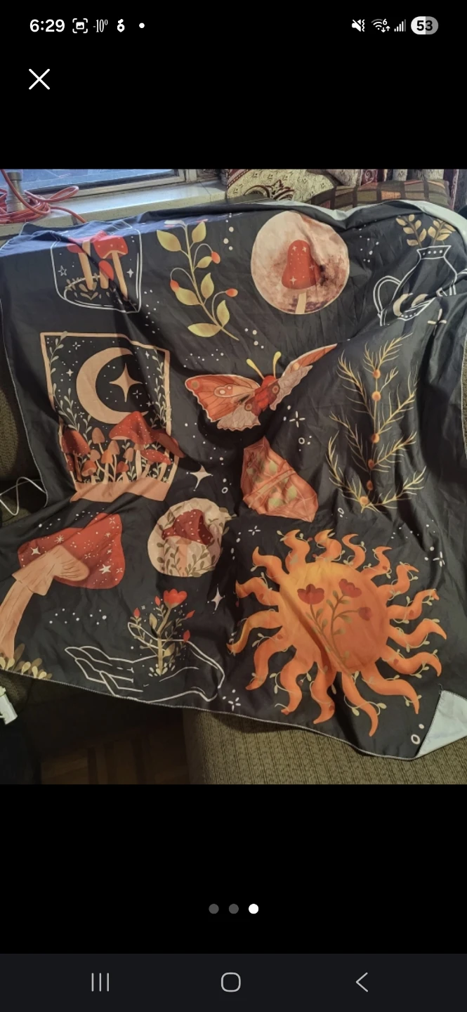 Mushroom/Bohemian/Psychedelic/Witchy Tapestry - photo 3