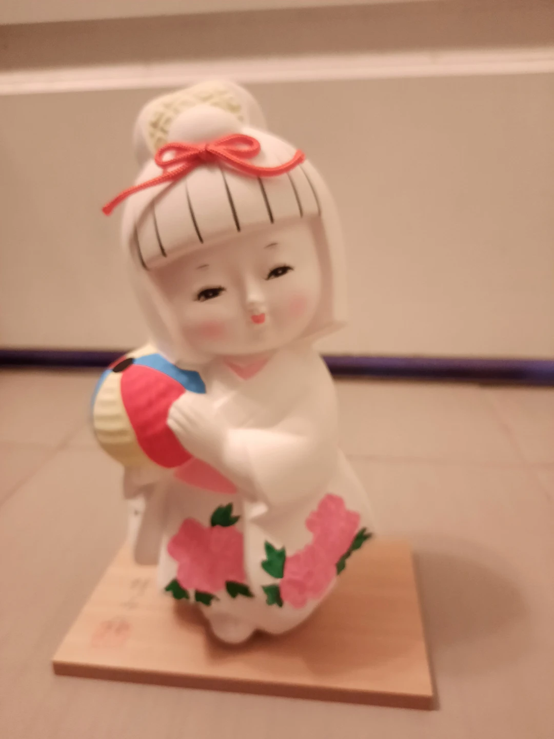 $25 Vtg Japanese Hakata Kimono Clay Pottery Handmade