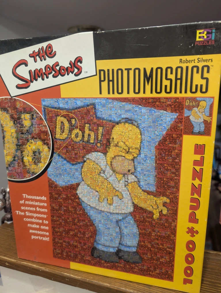 The Simpsons Photomosaics 1000-Piece Puzzle