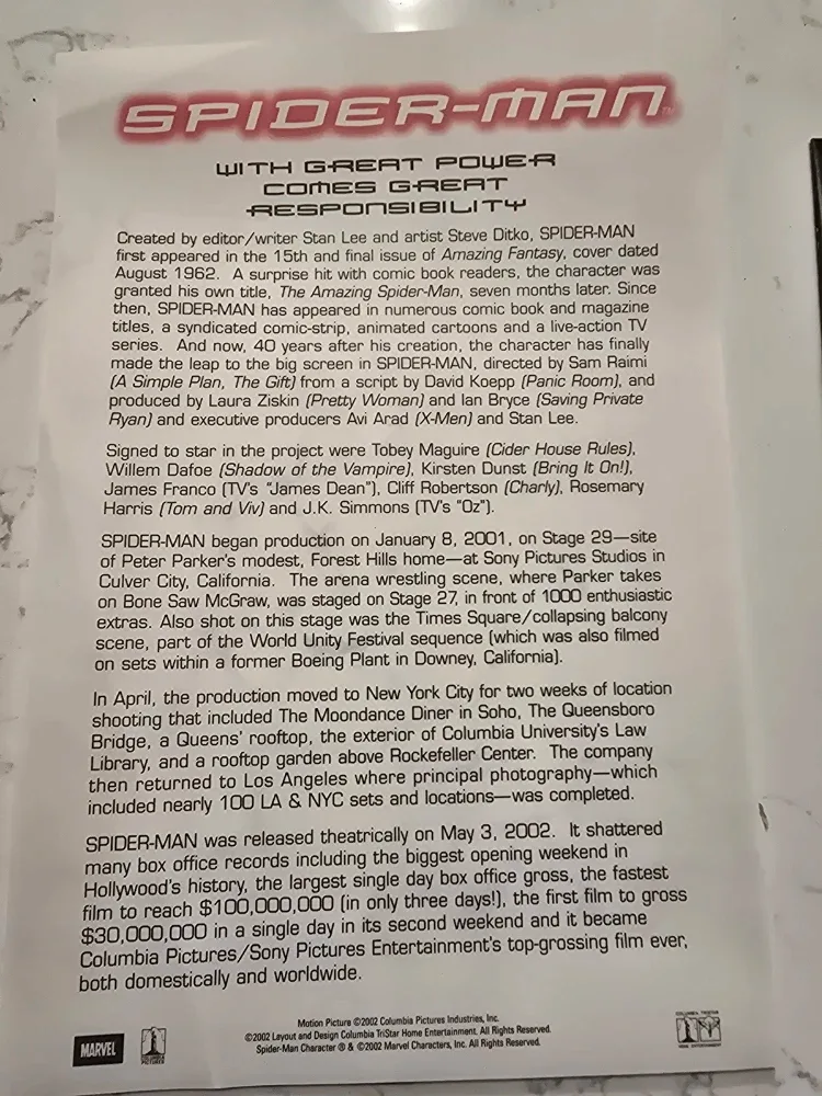 Spider-Man Limited Edition DVD Collector's Gift Set image indicator(6)