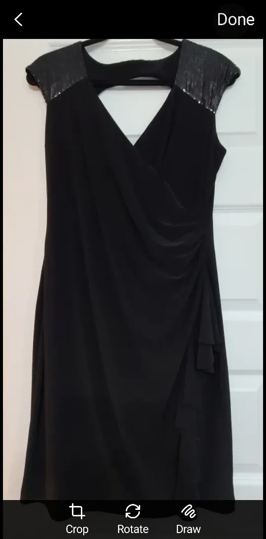 Jessica Black Sequin Dress - Sz. 12