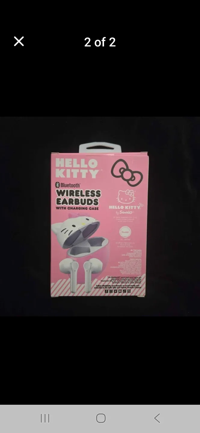 Hello Kitty Bluetooth Wireless Earbuds - New! image indicator(2)