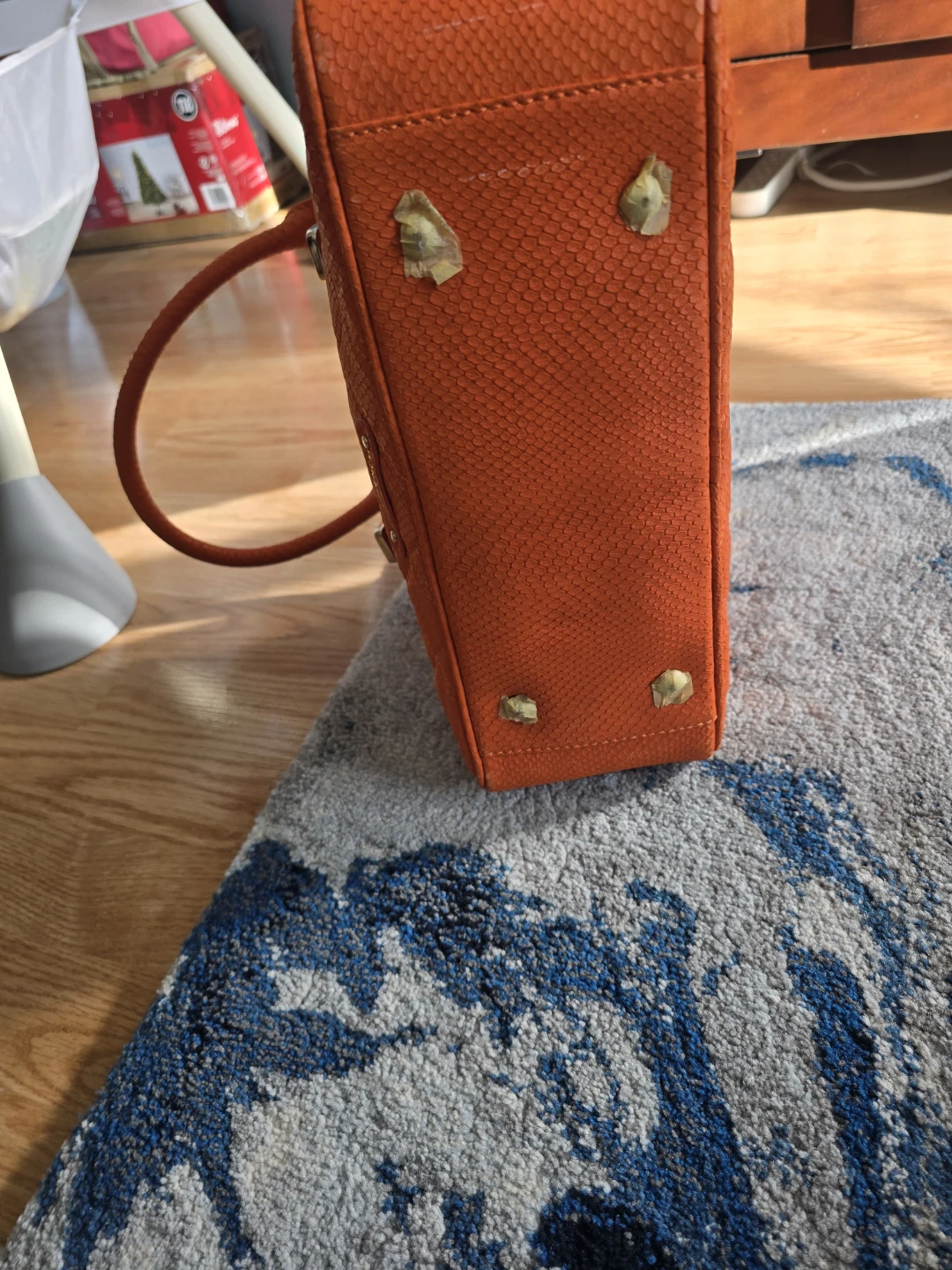 Jack French London Orange Quilted Handbag - photo 5
